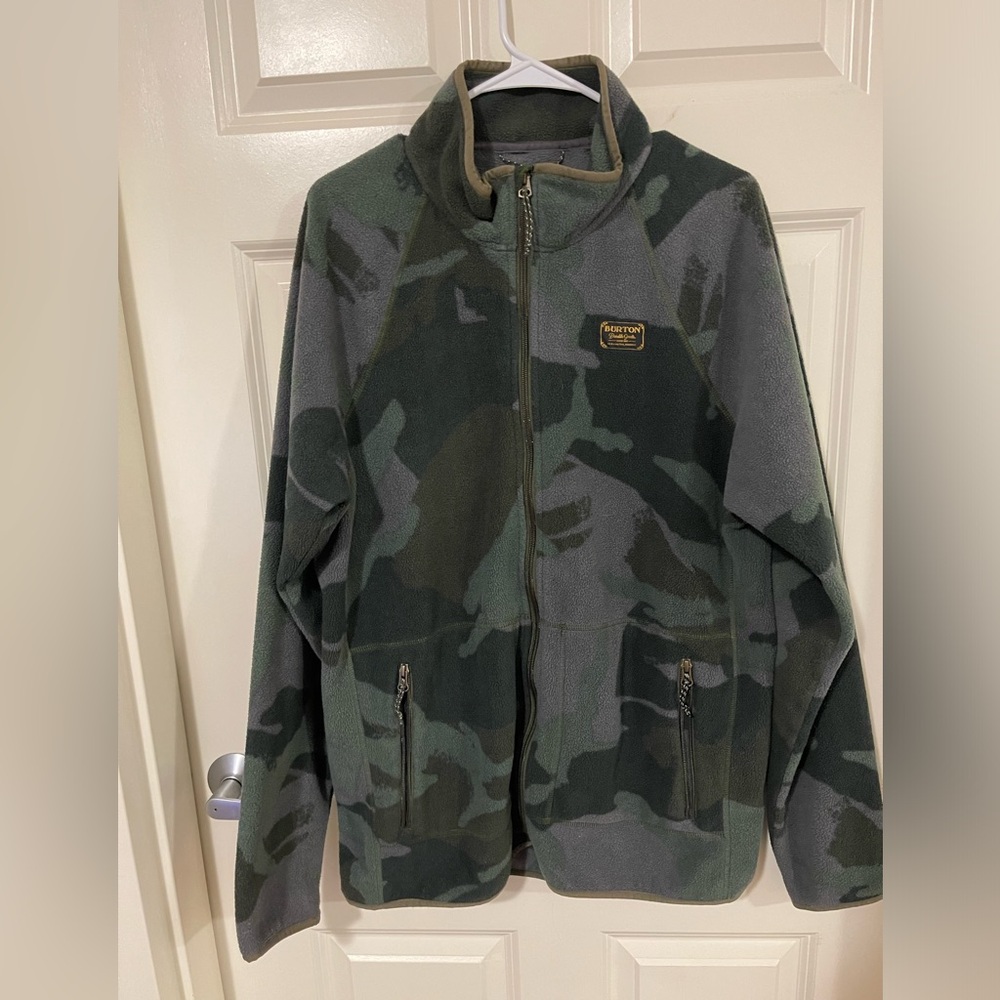 Burton Dryride camo fleece